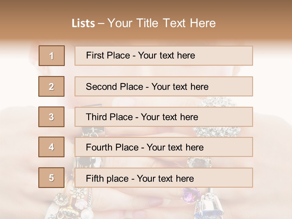Looking Luxury Diamonds PowerPoint Template