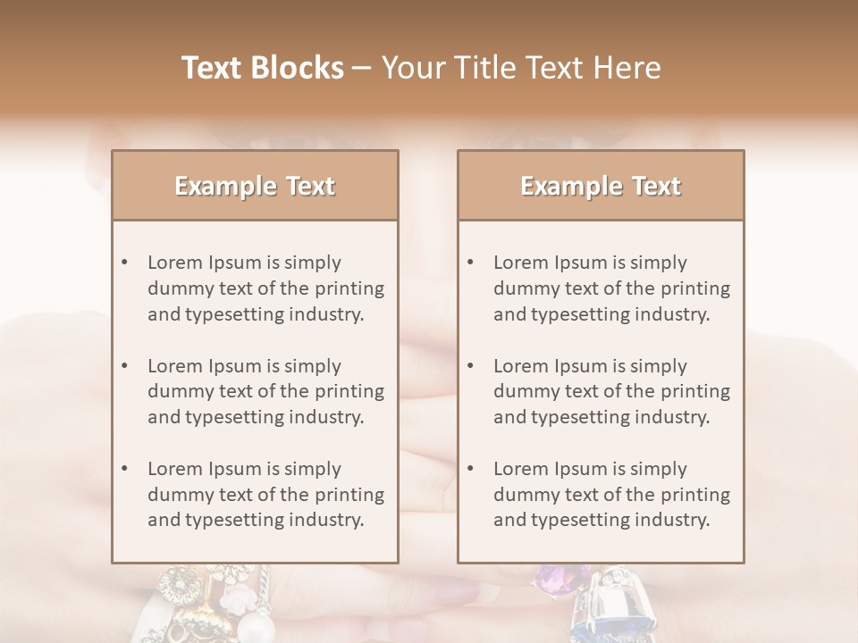 Looking Luxury Diamonds PowerPoint Template