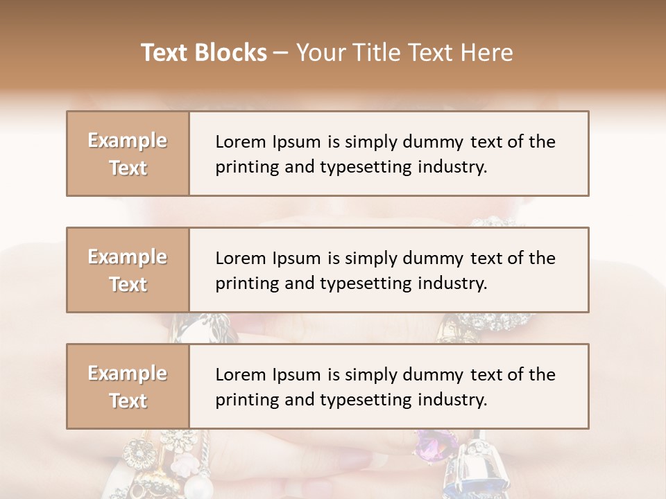 Looking Luxury Diamonds PowerPoint Template