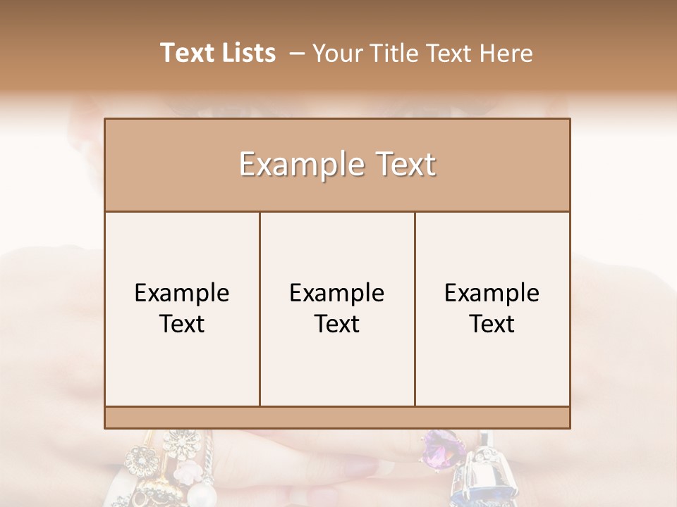 Looking Luxury Diamonds PowerPoint Template