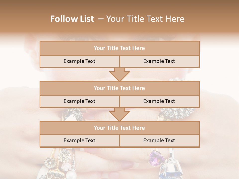 Looking Luxury Diamonds PowerPoint Template