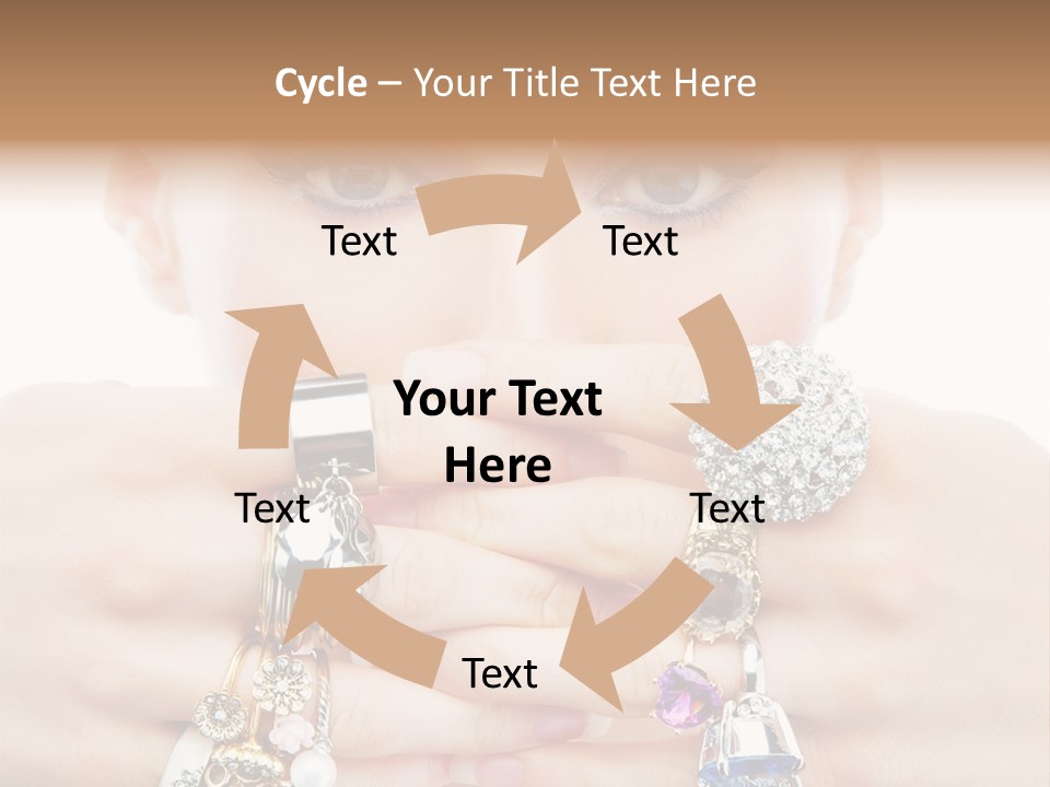 Looking Luxury Diamonds PowerPoint Template