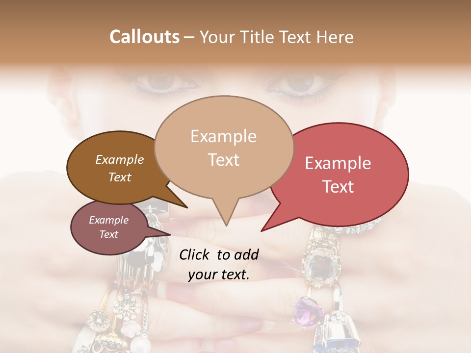 Looking Luxury Diamonds PowerPoint Template