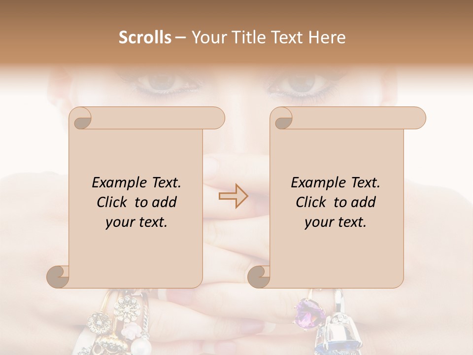 Looking Luxury Diamonds PowerPoint Template