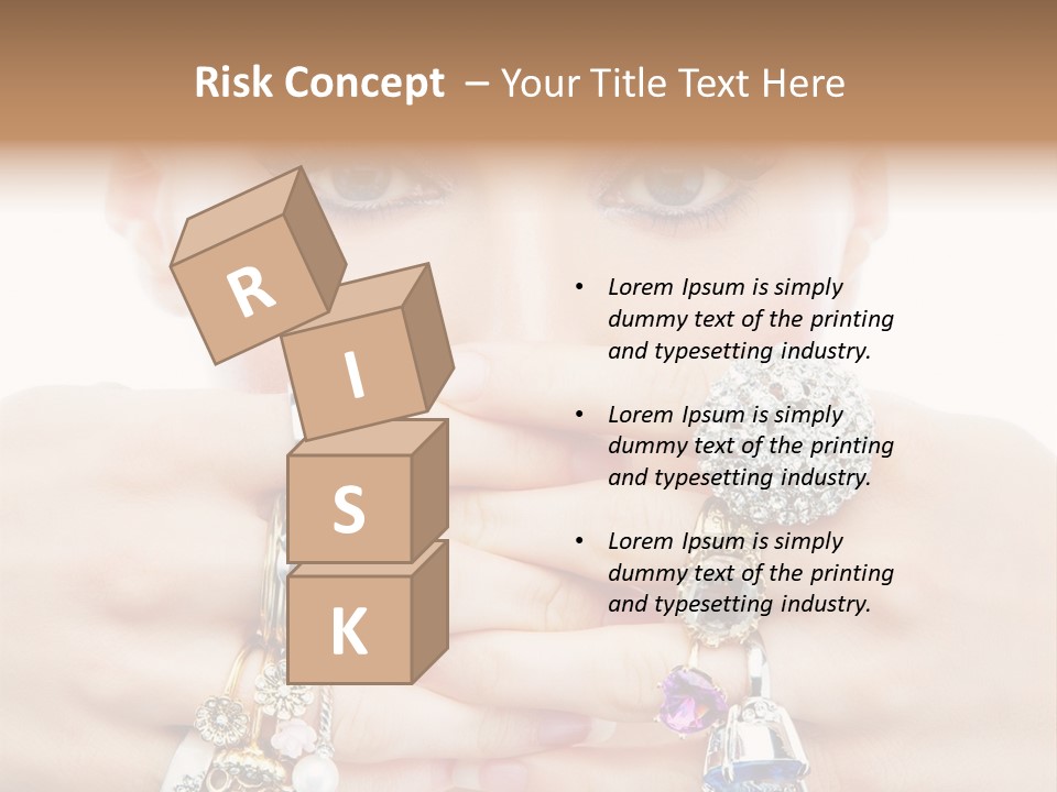 Looking Luxury Diamonds PowerPoint Template