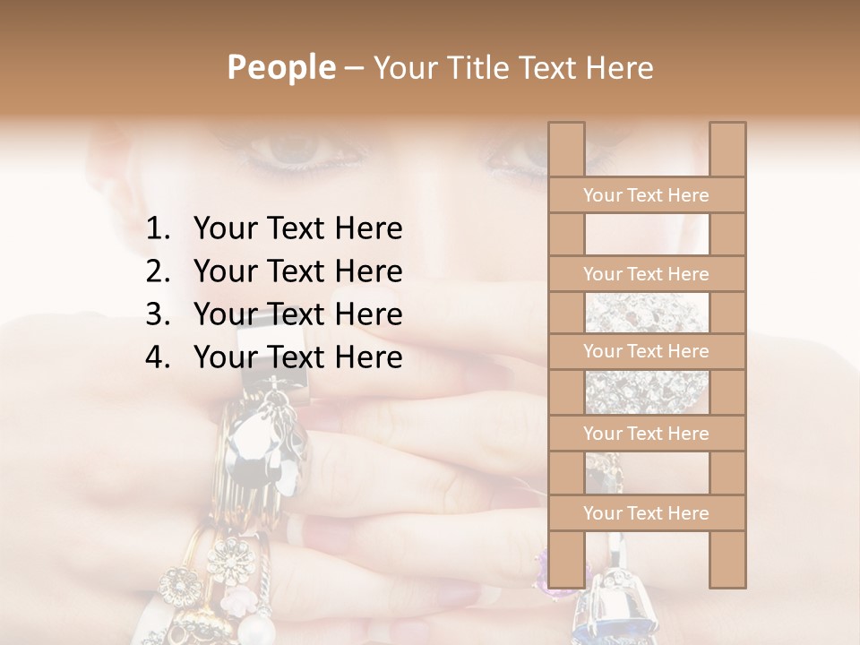 Looking Luxury Diamonds PowerPoint Template