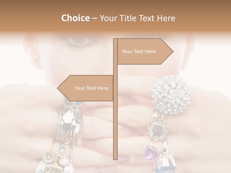 Looking Luxury Diamonds PowerPoint Template