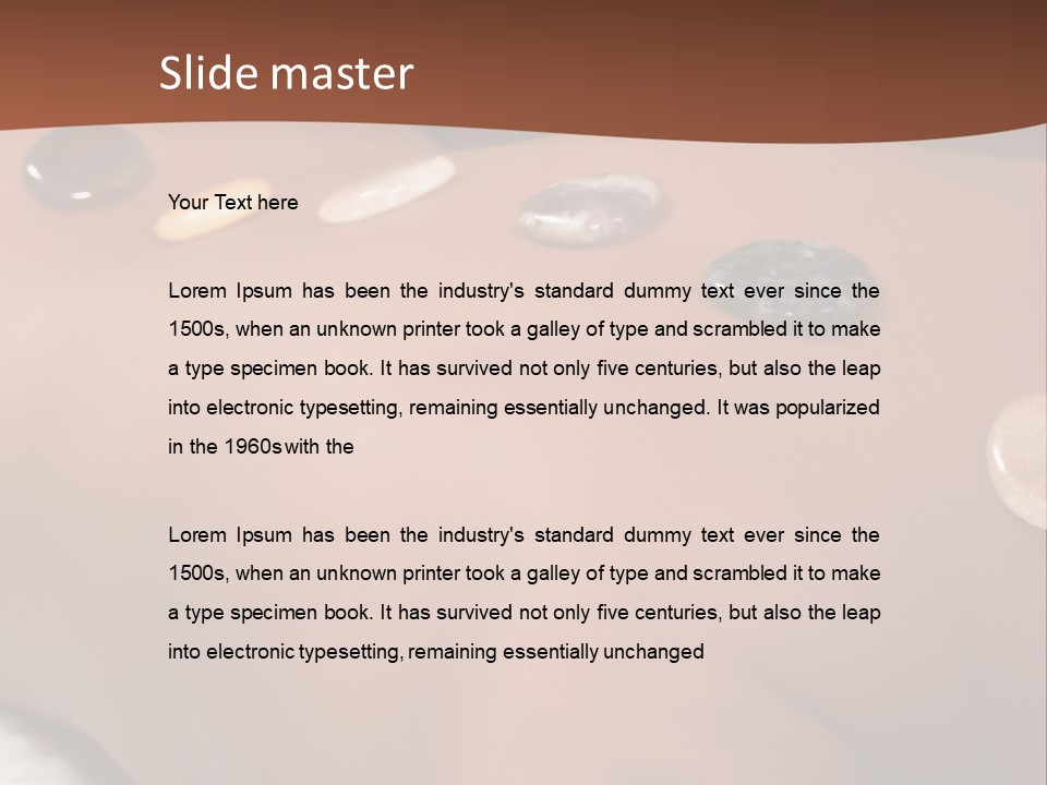 Peace Meditation Massage PowerPoint Template