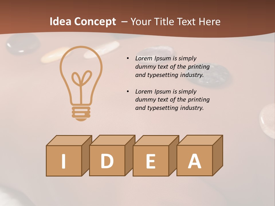 Peace Meditation Massage PowerPoint Template