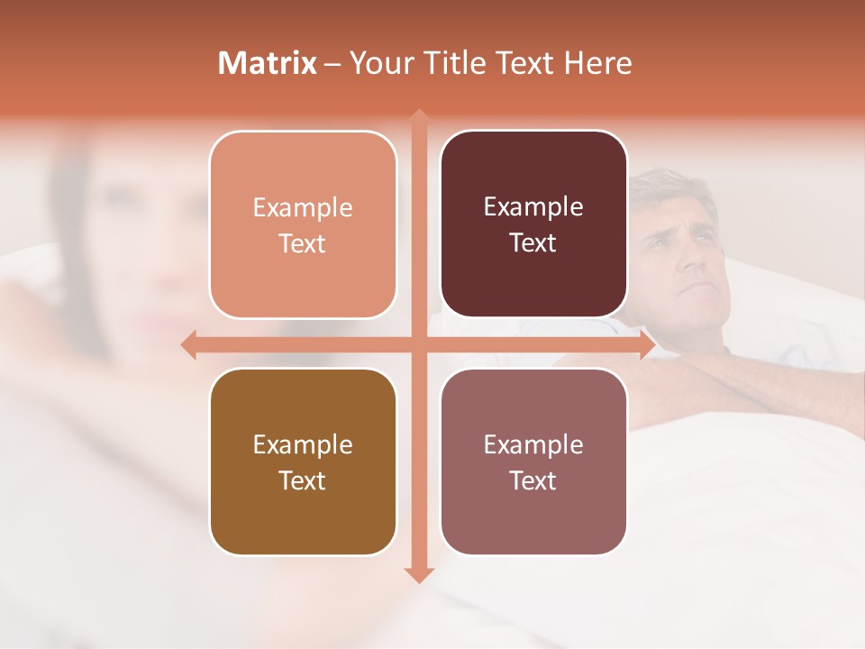 Couple Sadness Woman PowerPoint Template