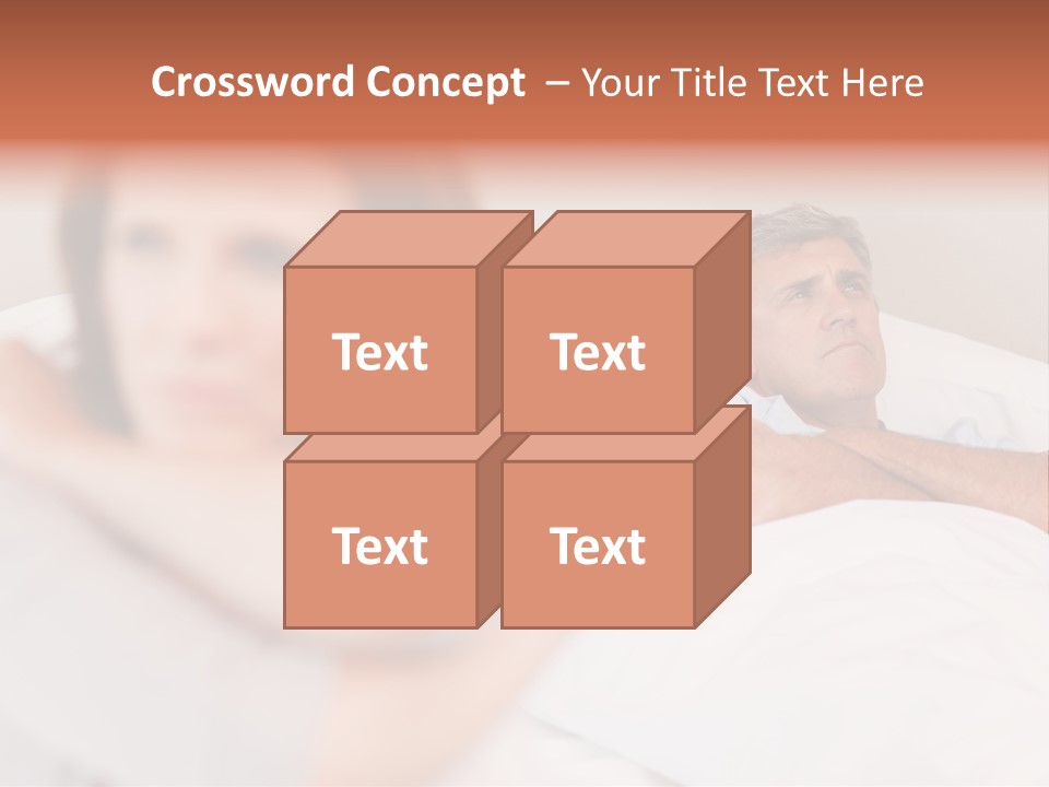 Couple Sadness Woman PowerPoint Template