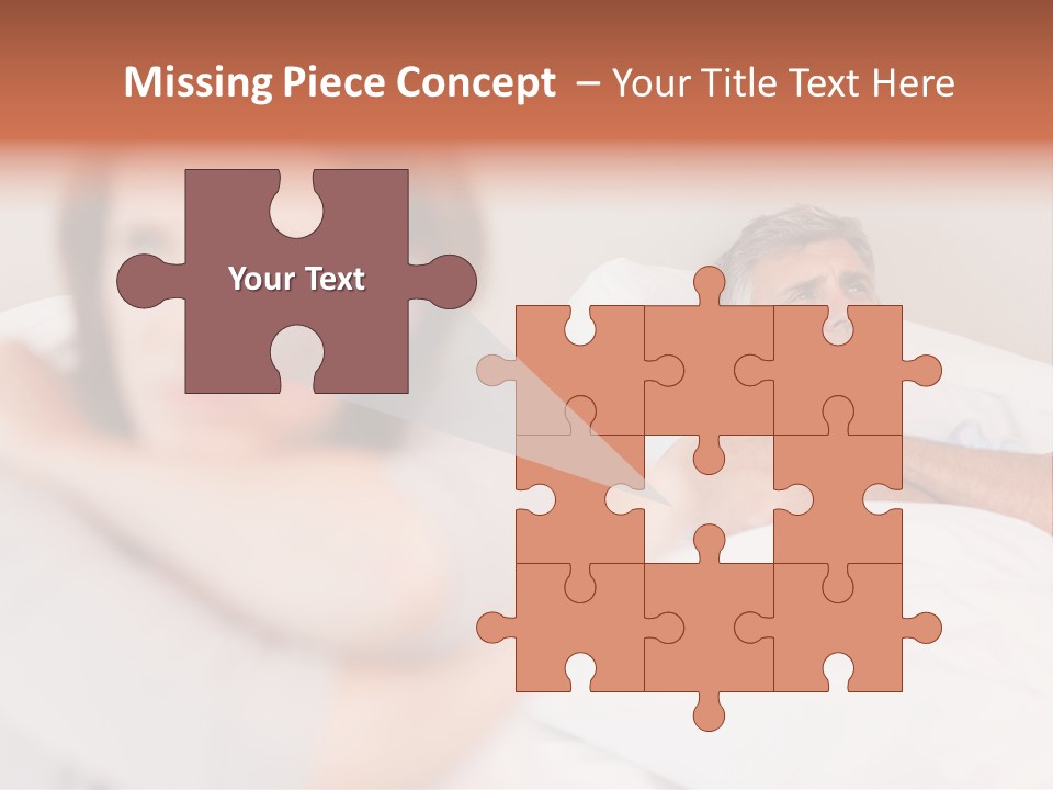 Couple Sadness Woman PowerPoint Template