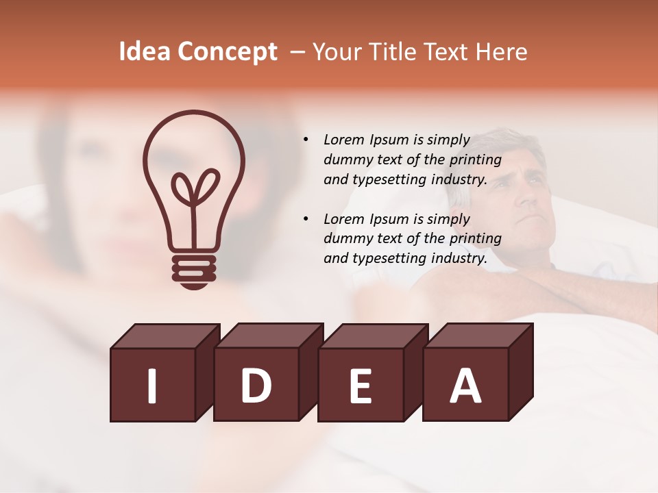 Couple Sadness Woman PowerPoint Template