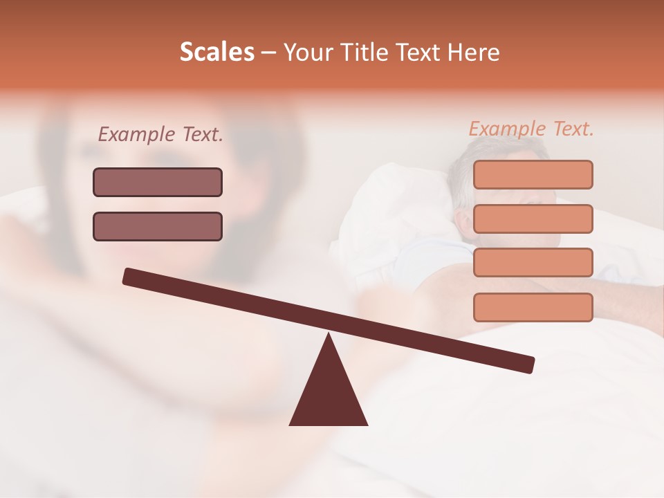 Couple Sadness Woman PowerPoint Template