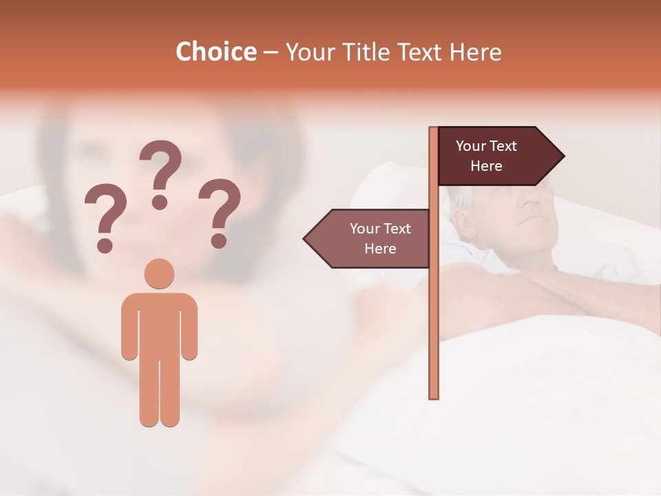 Couple Sadness Woman PowerPoint Template