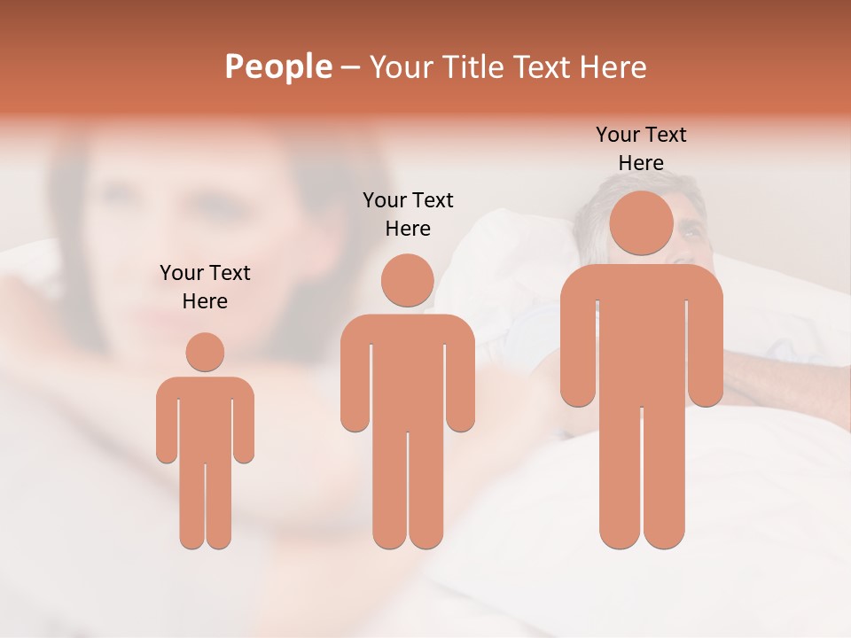 Couple Sadness Woman PowerPoint Template