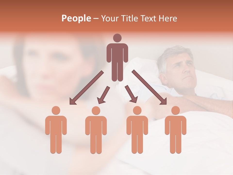 Couple Sadness Woman PowerPoint Template