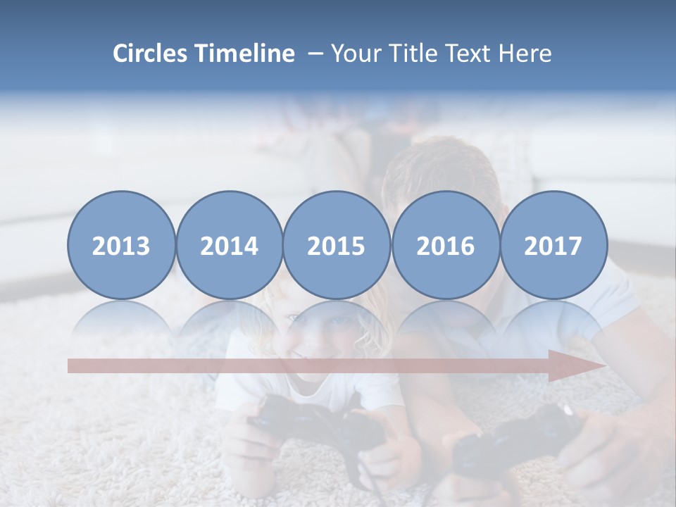 Boy Videogame Sitting PowerPoint Template