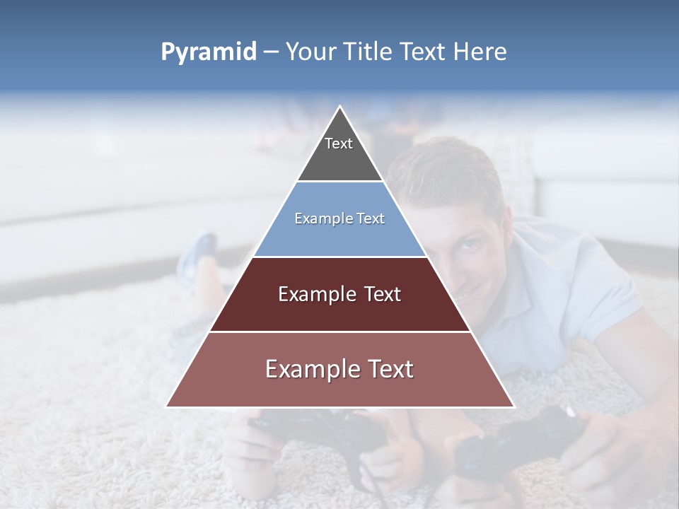 Boy Videogame Sitting PowerPoint Template