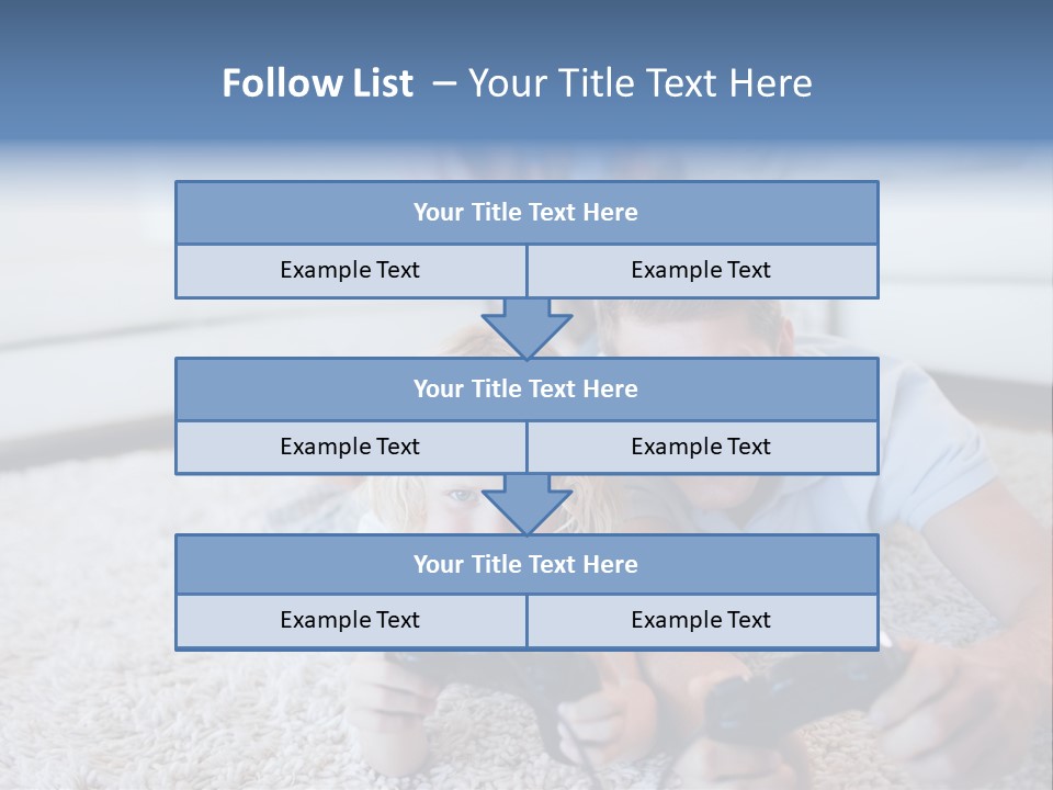 Boy Videogame Sitting PowerPoint Template