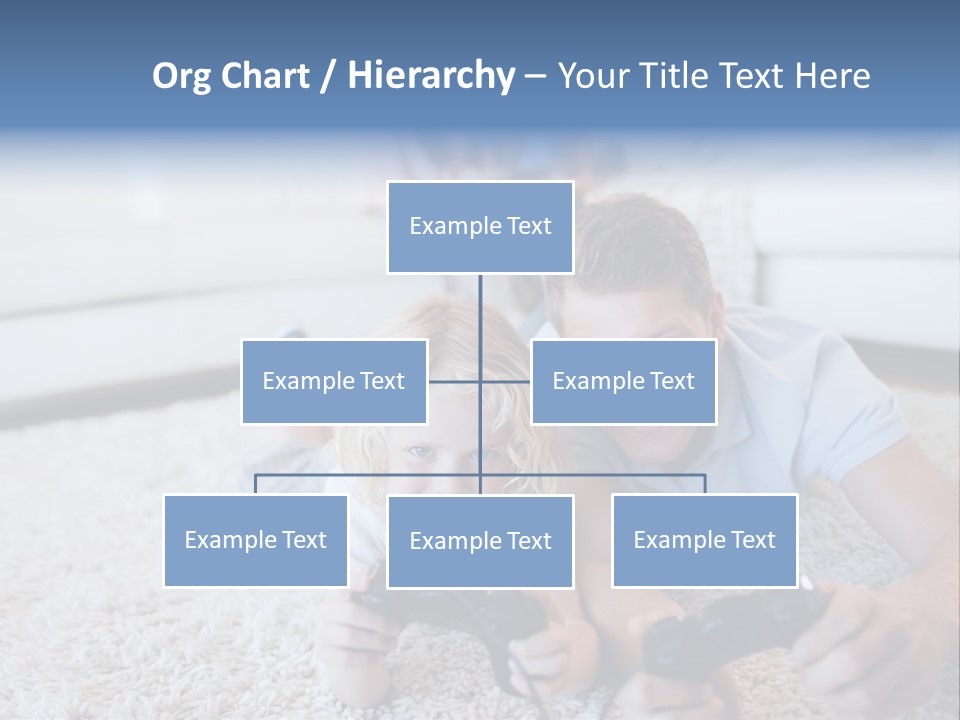 Boy Videogame Sitting PowerPoint Template