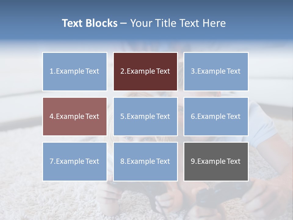 Boy Videogame Sitting PowerPoint Template