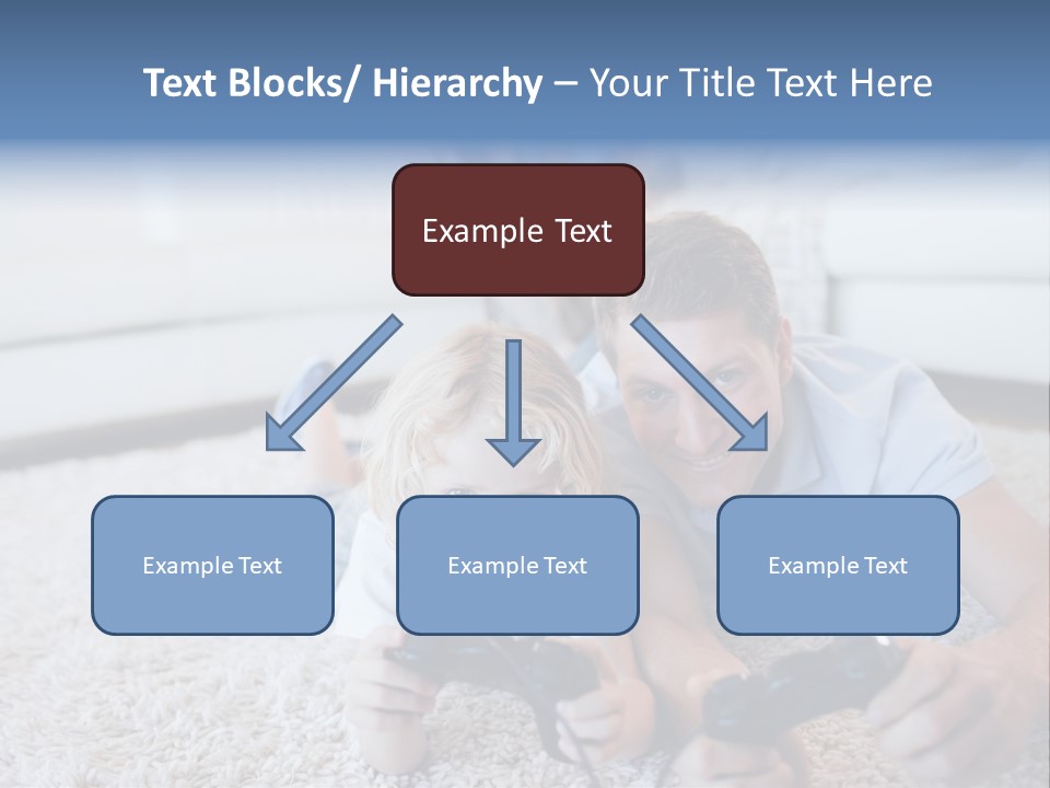 Boy Videogame Sitting PowerPoint Template