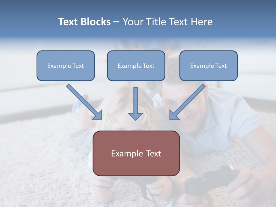 Boy Videogame Sitting PowerPoint Template