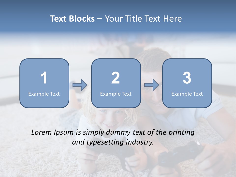 Boy Videogame Sitting PowerPoint Template