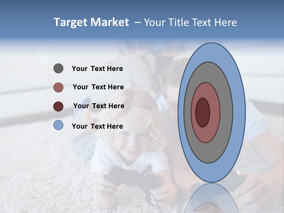 Boy Videogame Sitting PowerPoint Template