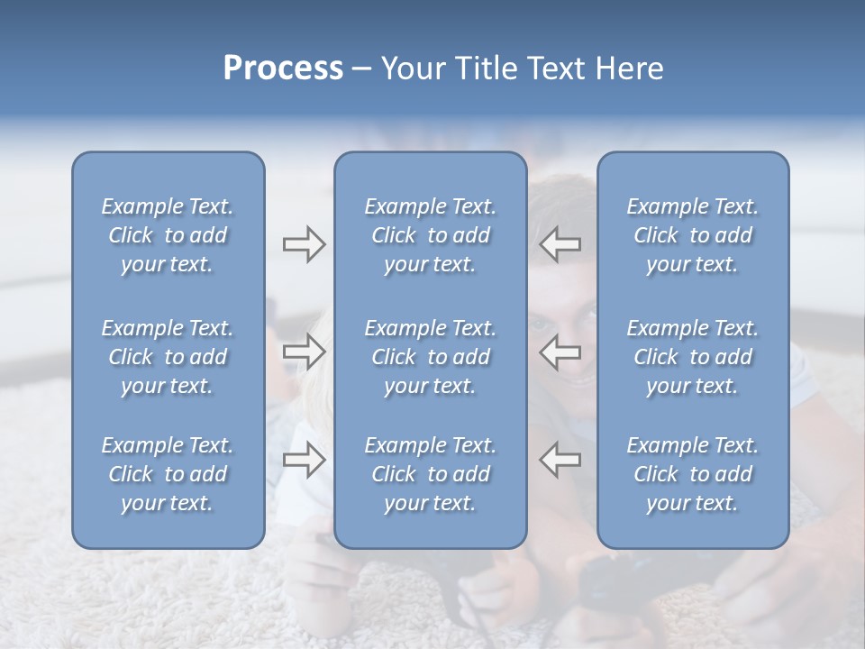 Boy Videogame Sitting PowerPoint Template