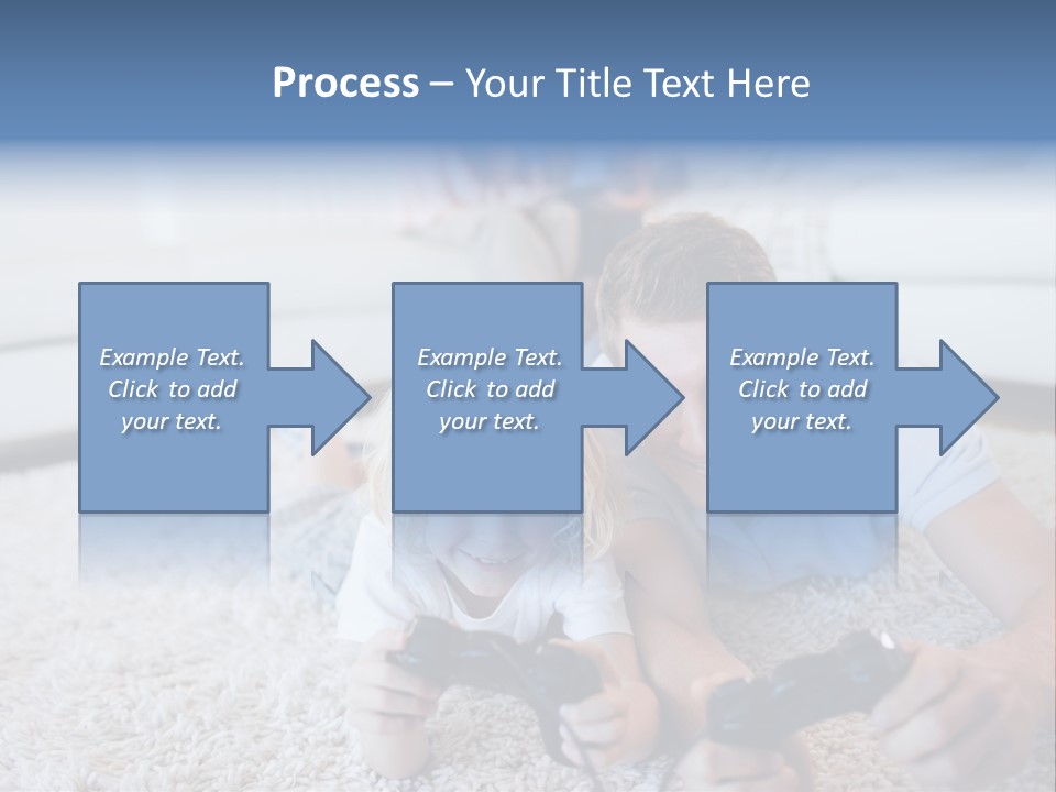 Boy Videogame Sitting PowerPoint Template