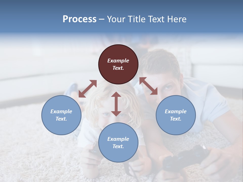 Boy Videogame Sitting PowerPoint Template