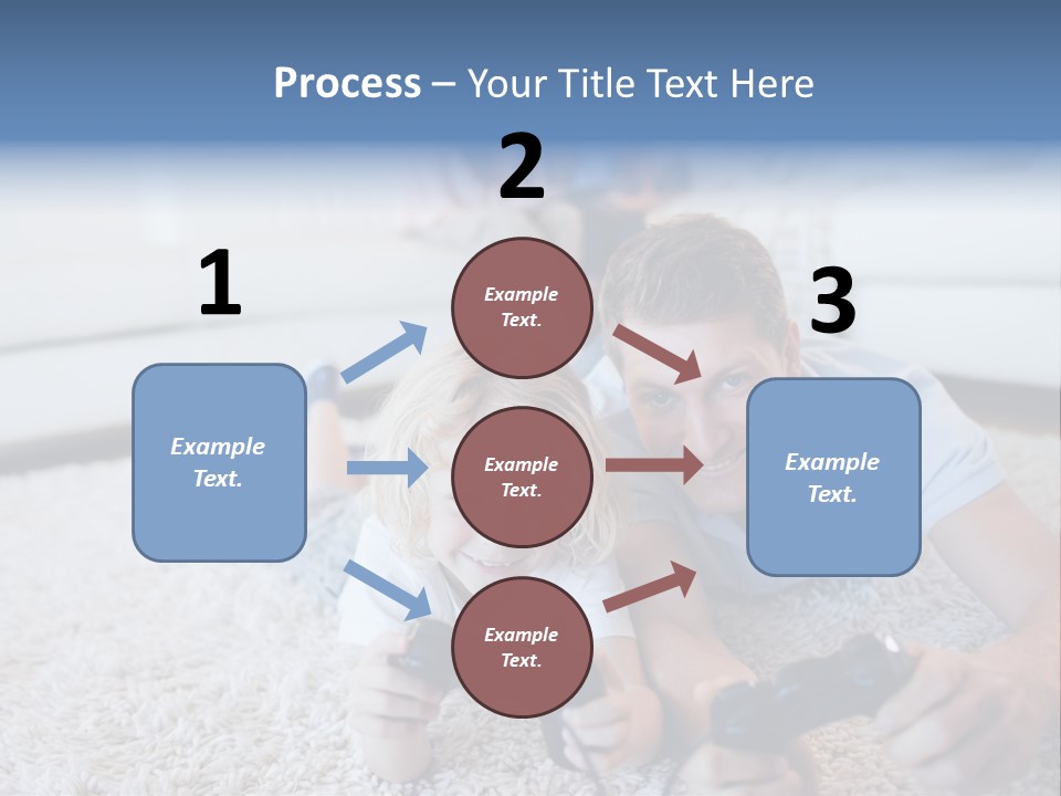 Boy Videogame Sitting PowerPoint Template