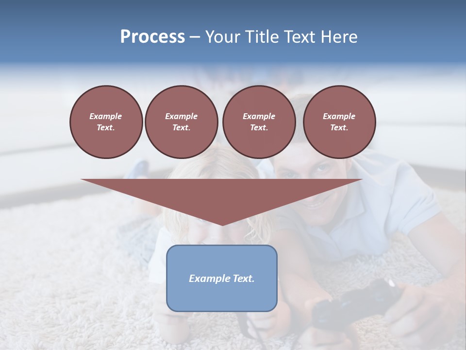 Boy Videogame Sitting PowerPoint Template