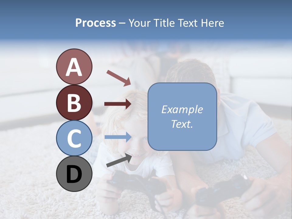 Boy Videogame Sitting PowerPoint Template