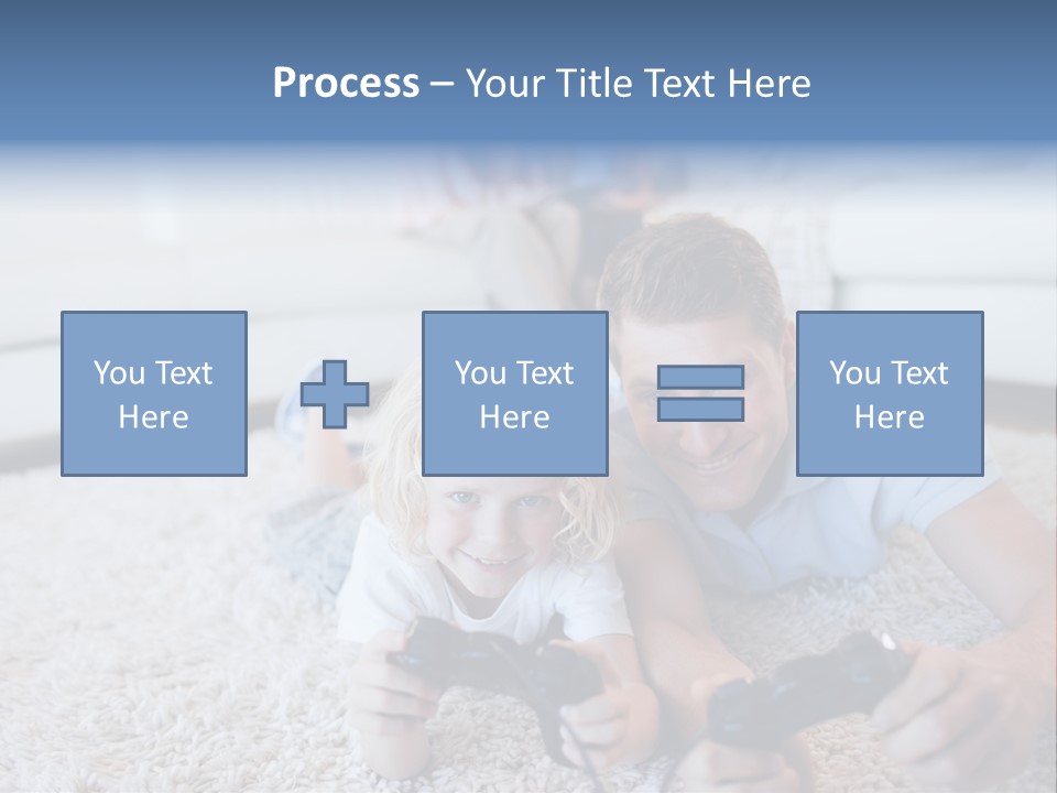 Boy Videogame Sitting PowerPoint Template