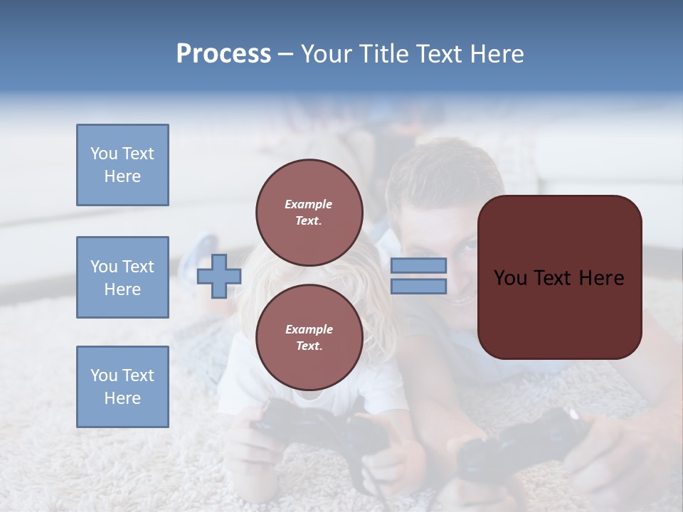 Boy Videogame Sitting PowerPoint Template