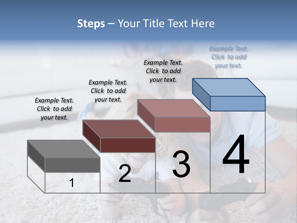 Boy Videogame Sitting PowerPoint Template