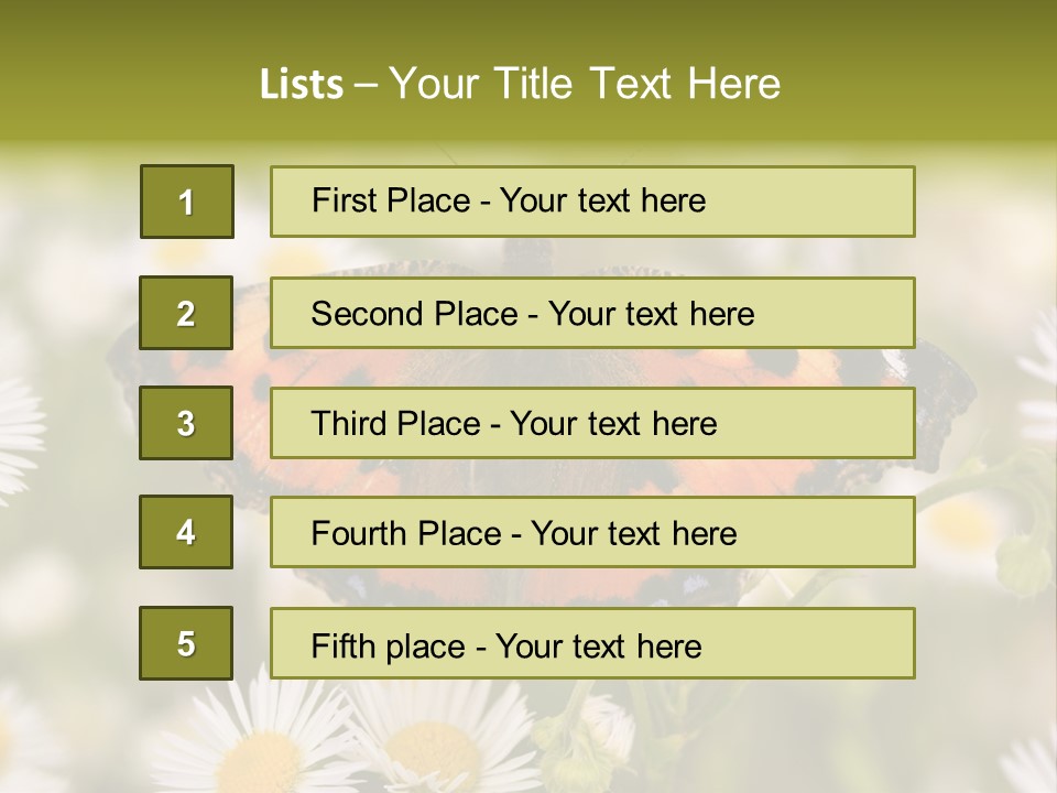 Field Flower Fields Summer PowerPoint Template