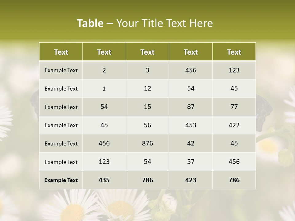 Field Flower Fields Summer PowerPoint Template