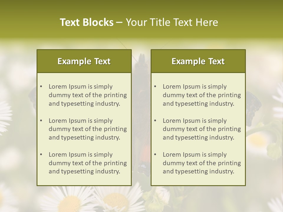 Field Flower Fields Summer PowerPoint Template