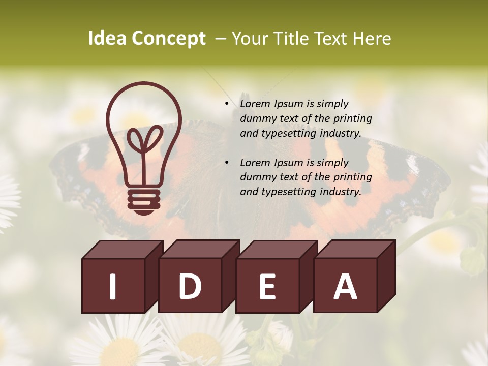 Field Flower Fields Summer PowerPoint Template