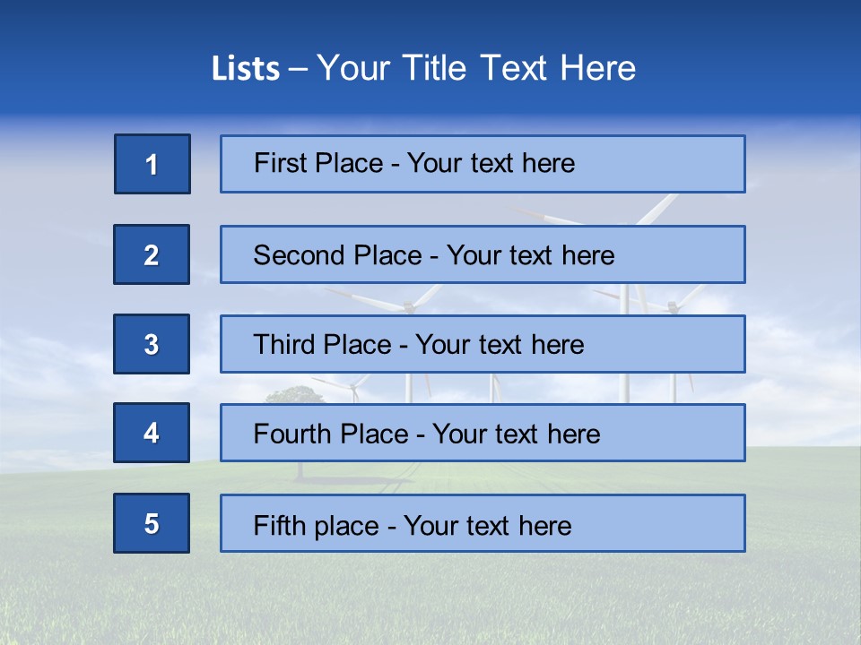 Propeller Electricity Electric PowerPoint Template