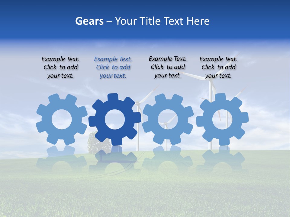 Propeller Electricity Electric PowerPoint Template