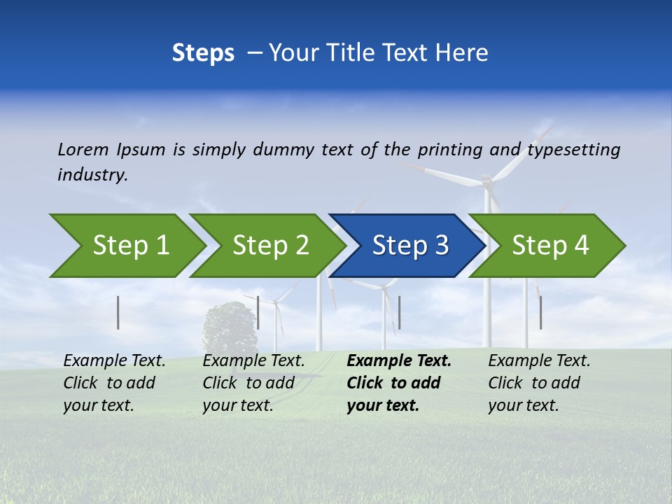 Propeller Electricity Electric PowerPoint Template