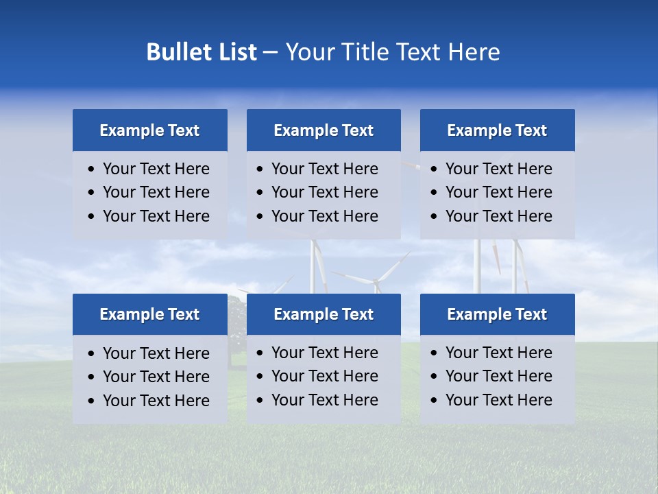 Propeller Electricity Electric PowerPoint Template