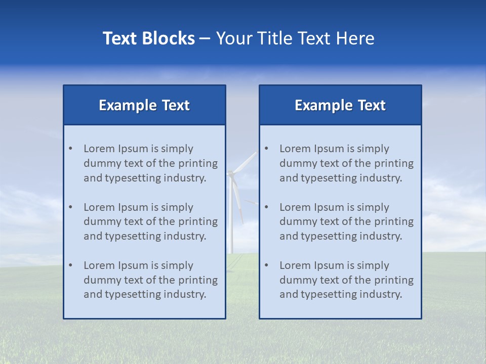 Propeller Electricity Electric PowerPoint Template