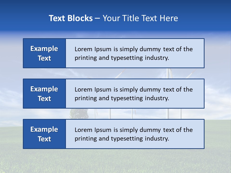 Propeller Electricity Electric PowerPoint Template