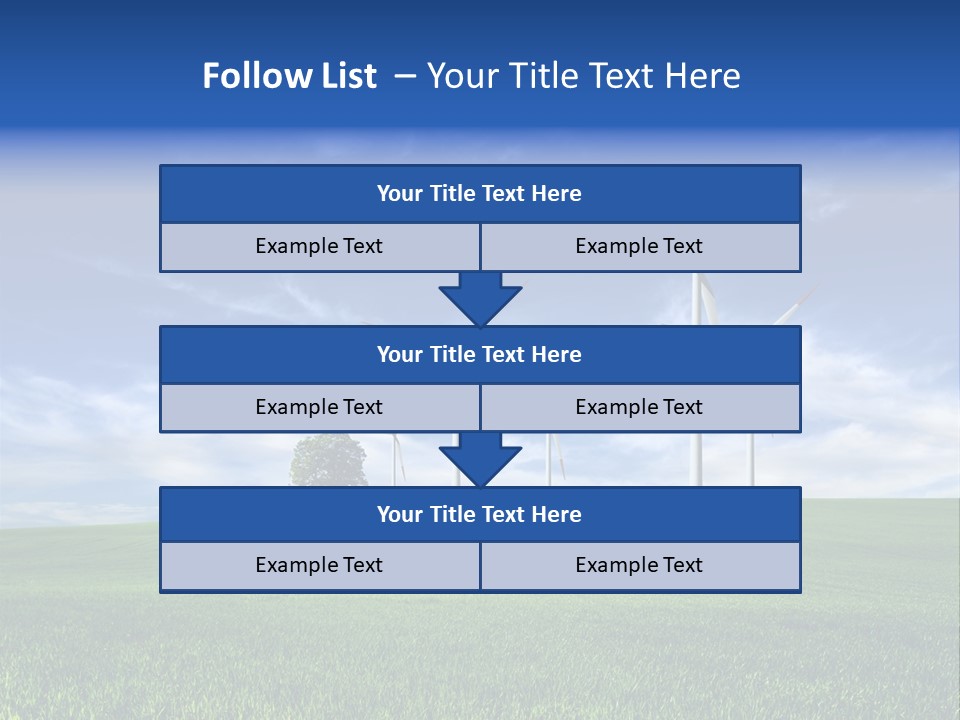 Propeller Electricity Electric PowerPoint Template